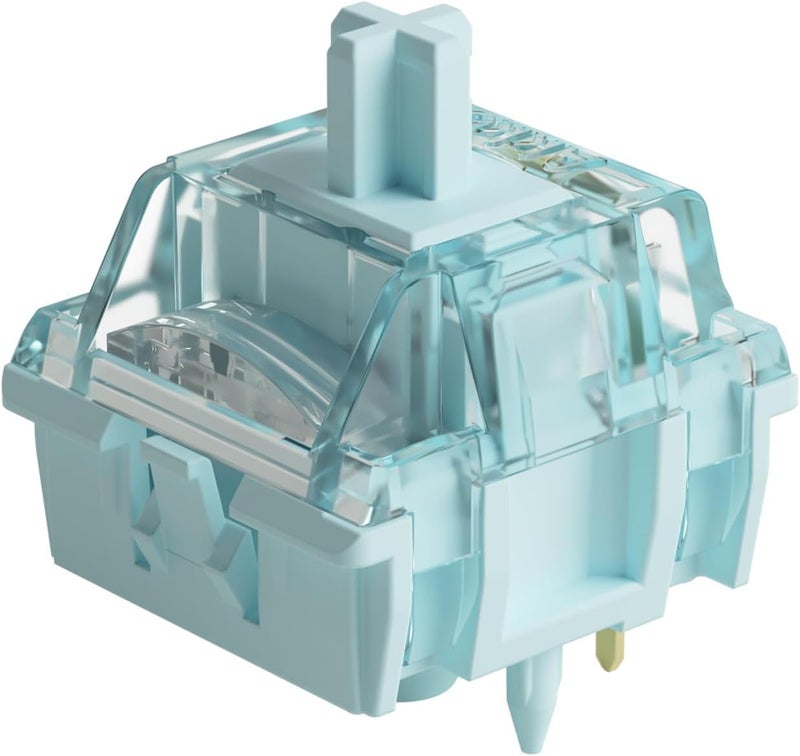 AKKO مفتاح V5 كريمي أزرق للوحة مفاتيح الألعاب الميكانيكية، 5 دبابيس 45gf مفاتيح لمسية مشحمة مسبقًا (45 قطعة) - Image 1